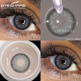 Purpdrank  Colored Contact Lenses for Eyes 1Pair/2Pcs Yearly Natural Blue Lenses Cosmetic Soft Beautyful Pupils Gray Eye Contacts