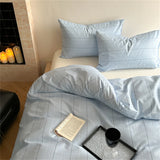 Purpdrank  Pure Cotton Comforter Cover Skin-friendly Duvet Cover Adults Kids Room Quilt Cover Soft Bedding 이불커버 (Pillowcase Need Order)