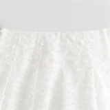 Purpdrank  Spring New Women's Fashion and Elegance Slim Fit Versatile Jacquard Lantern Mini Skirt