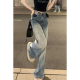 Purpdrank  Star New In Womens Jeans Wide Leg Gyaru Shiny Xxl Korean Fashion Retro Denim Pants for Women Casual Loosefit Clothes A Trousers