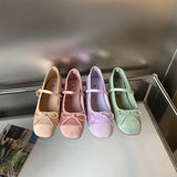 Purpdrank  Low Heels Rubber PU Silk Slides Rome Hoof Low Heels Slides PU Rome Silk Rubber