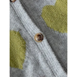 Purpdrank  Vintage Harajuku Autumn/Winter Coat Women's Knit Cardigan Soft Sweet Heart Print V-neck Single-breasted Long-sleeved Top Trendy