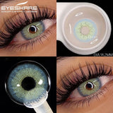 Purpdrank  1pair Natural Colored Contact Lenses Brown Eye Lenses Gray Makeup Eyes Pupils Lens Yearly Green Beautiful Pupils Yearly