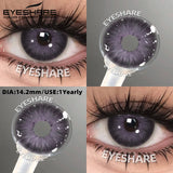 Purpdrank  1pair Colored Contact Lenses Soft Brown Eye Contacts High Quality Gray Beauty Pupils Yearly Korean Pink Eyes Lenses