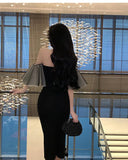 Purpdrank  Celebrity Mesh Spliced Tight Sexy Strapless Long Dress Women High-waisted Slim Wrap Hip Backless Dress Summer Luxury Banquet
