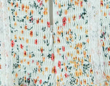 Purpdrank  Princess Floral Print Front Cross Lacing Up Ruched Elastic Low Waist Sling Dress Women Swing A-lined Mini Tank Dresses Robe