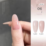 Purpdrank  10ML 6-Color God Girl Nail Polish Gel Nude Pink Glitter Gel Varnish Soak Off UV/LED Gel Polish For Manicure Home Salon DIY