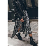 Purpdrank  Women's S-XL Size New European and American hot stamping elastic waist skirt INS casual loose fitting women's skirt