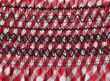 Purpdrank  Romantic Red Plaid Wood ears Ruffles Spliced Slash Shoulder Short Sleeve Dress Women Ruffles Hem Loose Mini Dresses Vestidos
