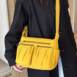 Purpdrank  Creative Large Capacity Shoulder Bags Casual Vintage Crossbody Bags Multifunction Simple Messenger Bag Women Men