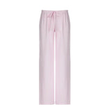 Purpdrank  Casual Striped Pants Draped Floor-Length Women Autumn All-season Multiple Styles High Waist Tie Straight Comfortable Home Pants