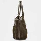 Purpdrank  New Mesh PU Leather Tote Bag Cluth Bag Large Capacity Buckle Woman Luxury Designer Travel Luggage Bag Shopper Handbag