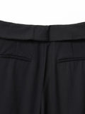 Purpdrank  European and American style autumn new women's casual temperament simple fashion loose rolled waist pants