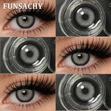 Purpdrank  1 Pair Contact Lenses Big Brown Lenses for Eyes Beauty Pupils Comestic Eye Color Len Korean Pupils Makeup Accessoriess