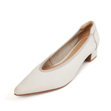 Purpdrank  New Fashion Genuine Leather Pumps for Women High-heeled Office Pumps Soft Leather Casual Shoes Woman Classic Pumps Heels