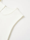Purpdrank  European and American style 2025 new bow-decorated round-neck sleeveless sweater