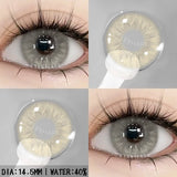 Purpdrank  1pair Gray Color Contact Lenses For Eyes Colored Lenses Blue Lenses Natural Colorful Brown Contact Lenses Yearly Use