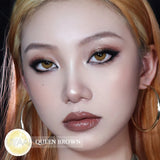 Purpdrank  NEW Color Contact Lenses Natual Colored Pupils Makeups Colored Lens Beauty Green Contact Lenses 14.2mm Black Contacts Lens