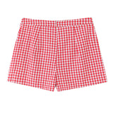 Purpdrank  2 colors 2025 Women Cotton Linen Mini Shorts Buttons High Waist Back Zipper Front Slit Skirt-Shorts