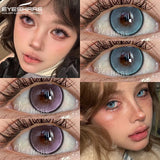 Purpdrank  1Pair Korean High Quality Lenses Color Contact Lenses for Eyes Purple Lenses Blue Eye Lens Soft Cosmetic Brown Contacts