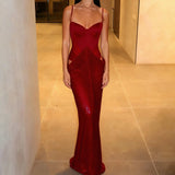 Purpdrank  Sexy Spaghetti Strap Maxi Dress Women Fashion Sleeveless Slim Cut Out Mesh Spliced Sparkly Sequins Evening Party Long Gown