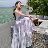 Purpdrank  3D Floral Strap Dress Fairy Dress