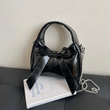 Purpdrank  Bow Knot Mini Top-handle Bags For Women 2025 Spring Latest Trend Designer Purses And Handbag Luxury Shoulder Crossbody Bag