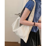 Purpdrank  Korea Sicily Soft Underarm Bag for Women New Retro Hobo Tote Large Capacity Commuter Bags