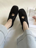 Purpdrank  Shoes Woman Flats Dress Hoof Heels Fabric Rome Rubber PU Shoes Woman Flats Dress Fabric Hoof Heels PU Rubber