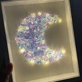 Purpdrank  DIY Nightlight Desktop Decoration Handmade Crystal Photo Crative Ornaments Frame Valentine's Day Christmas New Year Birhday Gift