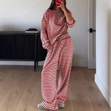 Purpdrank  2 Pieces Women's Sets Autumn Winter Pullover Suit Long Sleeve Tops And Pants Suits Two Piece Set Tracksuit Outfit