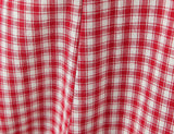 Purpdrank  Sexy Red White Plaid Spliced Lace Lacing Up Bow Halter V Collar Mini Dress Women Ruffles Hem A-line Short Dresses Robe Vestidos