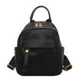 Purpdrank  Fashion Soft Backpack Large Capacity PU Leather School Bag Casual Multifunction Shoulder Bag Women Multifunction Handbag