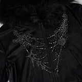 Purpdrank  Y2k Streetwear Hooded Zipper Print Slim Fashion Appliques Pockets Jackets