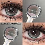 Purpdrank  1pair Colored Contact Lenses Soft Brown Eye Contacts High Quality Gray Beauty Pupils Yearly Korean Pink Eyes Lenses
