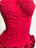 Purpdrank  Off Shoulder Sexy Dress New Year Party Dresses Women Luxury Red Mini Lace Up Elegant Dress