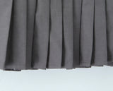 Purpdrank  Y2K Twill Low Waist Pleated Mini Skirt American Retro Side Zipper Short Skater Skirts With Shorts lining