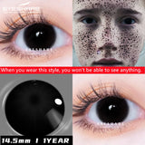 Purpdrank  2pcs Cosplay Colored Contact Lenses Anime Blue Red Eyes Lenses Halloween Green Makeup Eyes Contact Crazy Lens Yearly