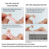 Purpdrank  10pcs Cute Cat Eye Fake Nails Spring Simple Press on Nails Removable Hand Drawn Heart Star Moon False Nails Short Oval Nail Art