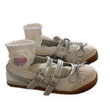 Purpdrank  Sweet Casual Ballet Style Flat Shoes Soft Bottom Breathable Summer 2025 French Style Mary Jane Shoes for Women round Toe