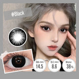 Purpdrank  (0.00~-6.00) Powered Contact Lenses With Grade Big Eyes Color Contact Lens for Eyes Beauty Cosmetic Color Lens 6 Months