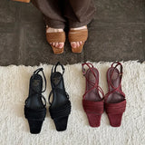 Purpdrank   New Summer Fashion Women Sandals Natural Leather Plus Size 34-41 Cowhide Microfiber Sheepskin Open Toe Buckle Women Shoes