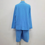 Purpdrank  Fashion Two Piece Set Women Casual Sling Shirts Coat And Elastic Waist Shorts Loose Outfits Streetwear Customized Matching Sets