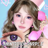 Purpdrank  1 Pair Colored Contact Lenses Pink Contact Lenses Purple Fashion Makeup Contact Lenses Eye Cosplay Lenses Yearly Use