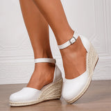 Purpdrank  15 Colors Big Size 43 Summer Bohemian Espadrilles Sandals Women Beach Vacation Shoes Comfy Walk High Heels Wedges Sandals