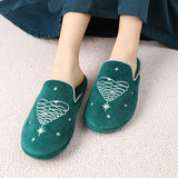 Purpdrank - Women Slippers Winter Fruffy Slippers New Fashion Warm Short Plush Home Slippers Casual Floor Antiskid Christmas Slippers