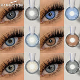 Purpdrank  1 Pair New Natural Color Contact Lenses Brown Lenses Beauty Fashion Gray Pupils Lens Blue Lenses with High Quality Lens