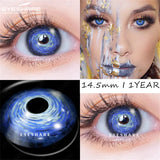 Purpdrank  2pcs Cosplay Colored Contact Lenses Anime Blue Red Eyes Lenses Halloween Green Makeup Eyes Contact Crazy Lens Yearly