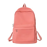 Purpdrank   Women Schoolbag Waterproof Large Capacity School Backpack Smooth Zipper Solid Teens Girl Casual Daypack Bag Student Supply