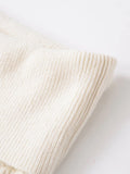 Purpdrank  European style new arrival women's fashion versatile and elegant off-the-shoulder long-sleeved hollow-out knitted sweater.